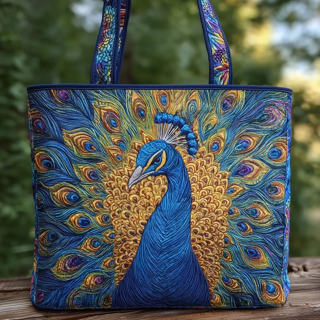 Handcrafted Tote Bag – Peacock