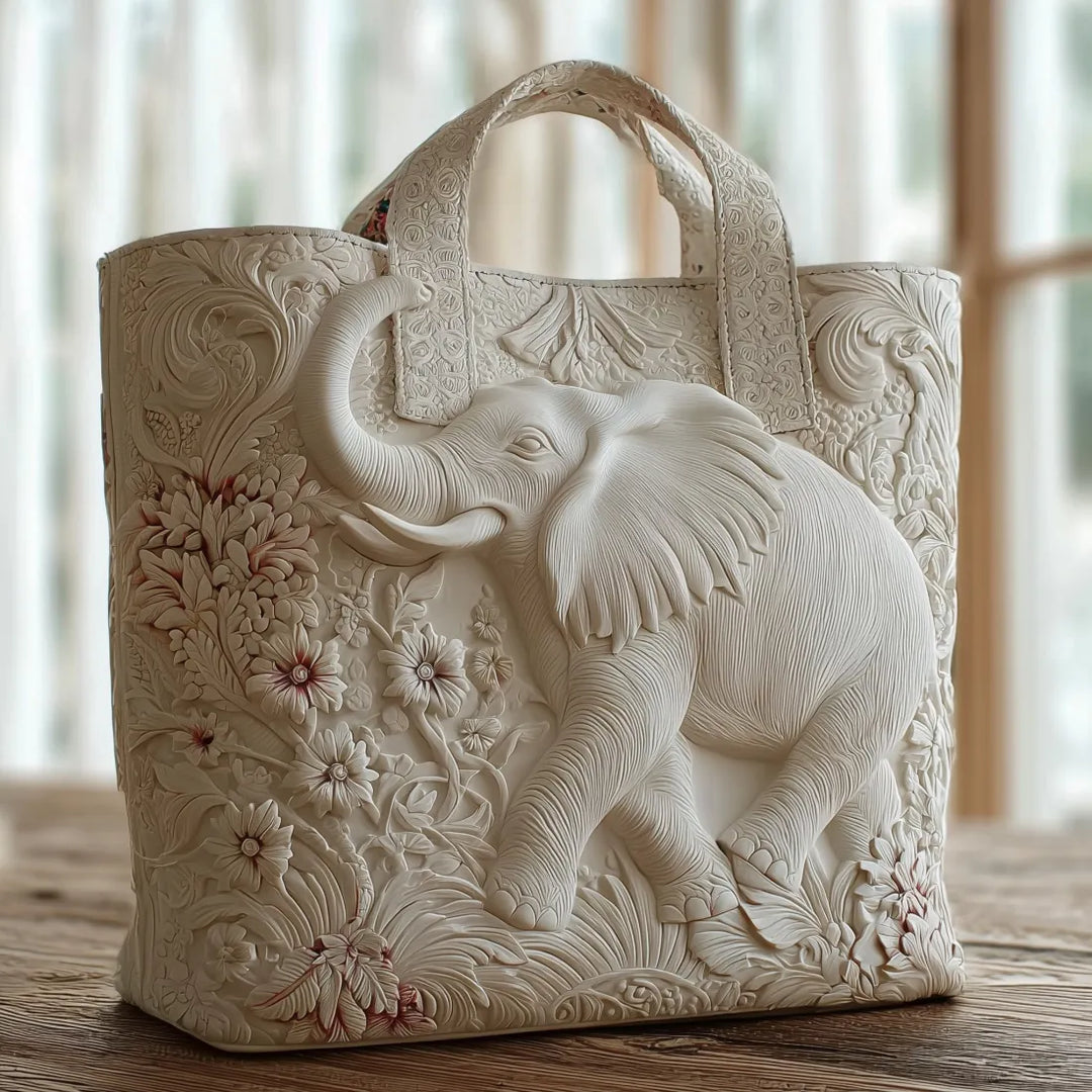 Handcrafted Tote Bag – Elephant