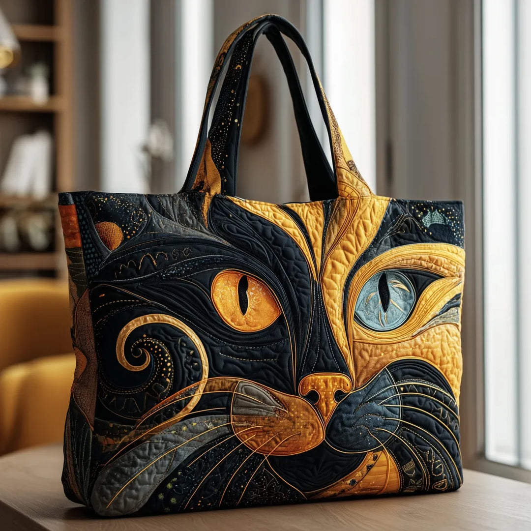 Handcrafted Tote Bag – Mystic Cat