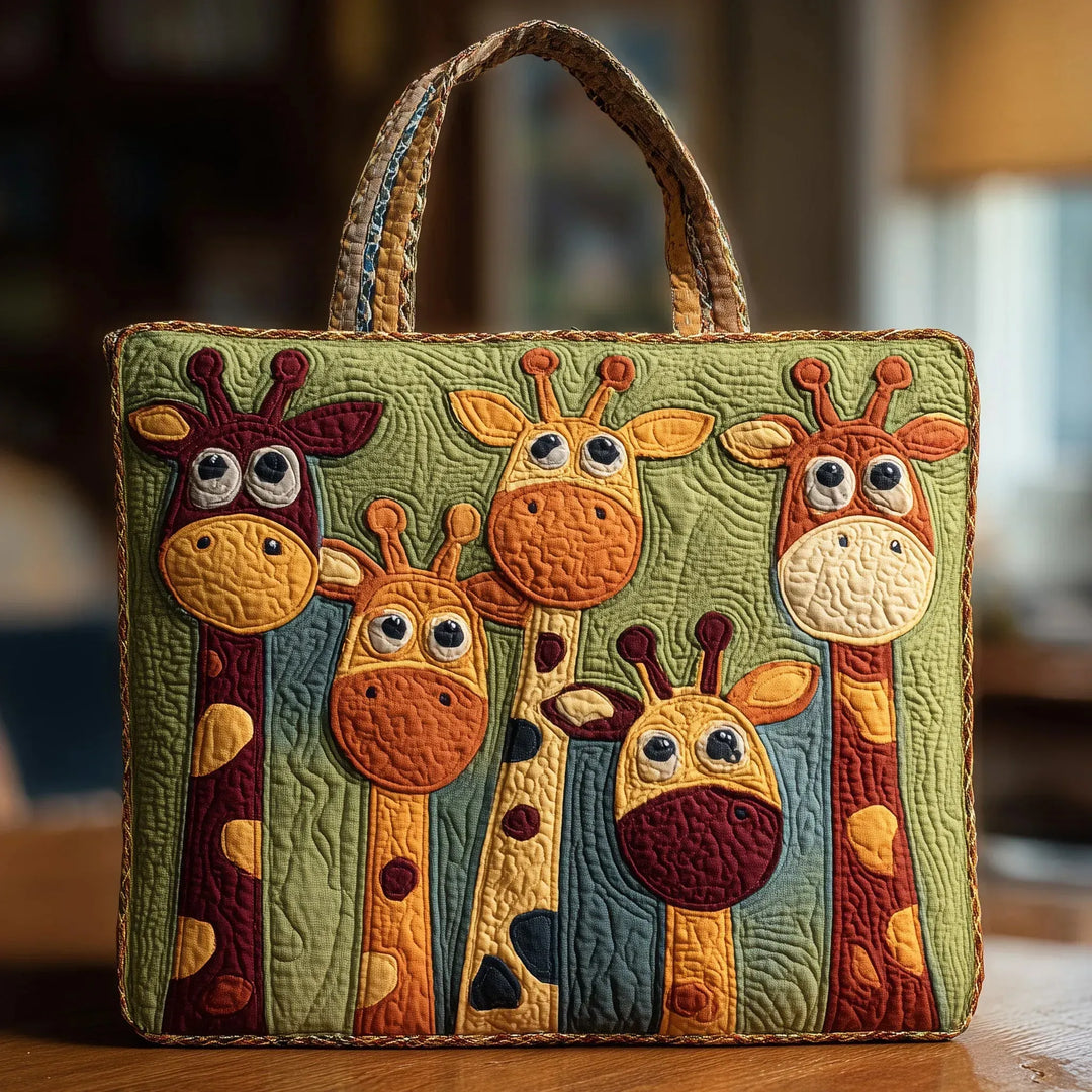 Quilted Tote Bag – Giraffe