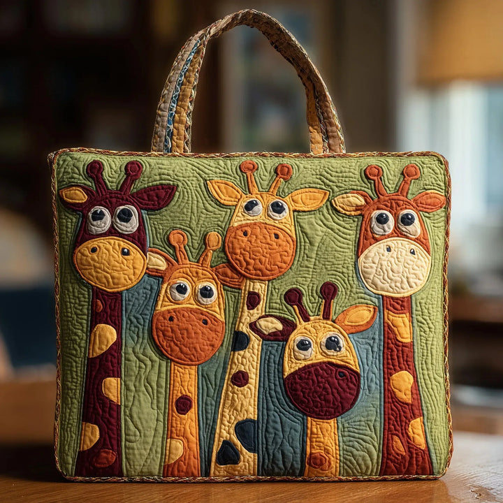 Quilted Tote Bag – Giraffe