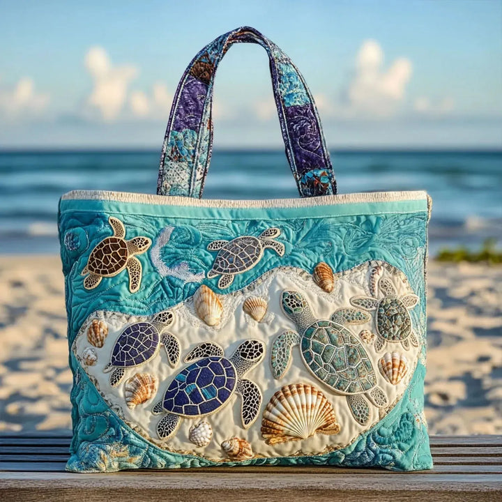 Handcrafted Tote Bag – Turtle Love