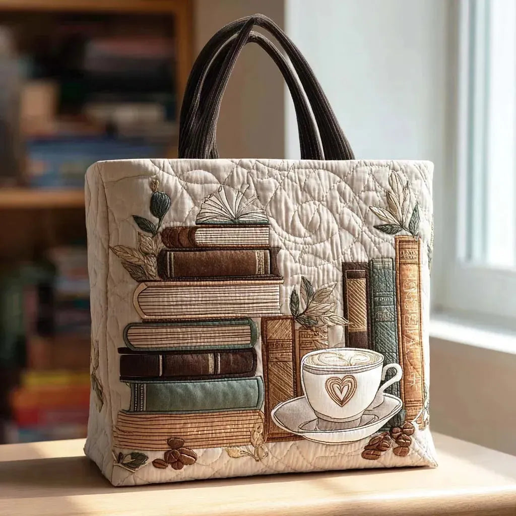 Handcrafted Tote Bag – Coffee Chapter