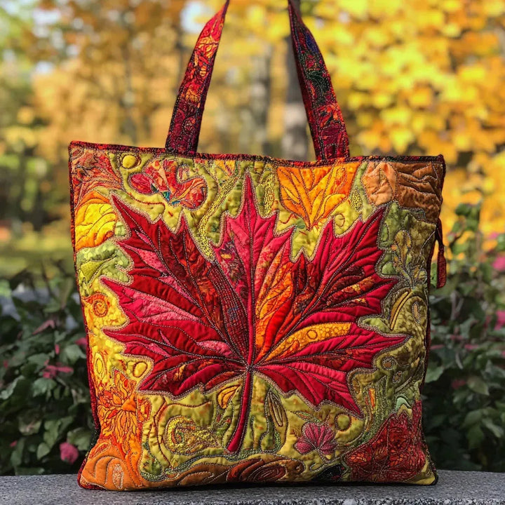 Handcrafted Tote Bag – Maple Tree at Sunset