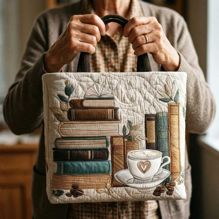 Handcrafted Tote Bag – Coffee Chapter