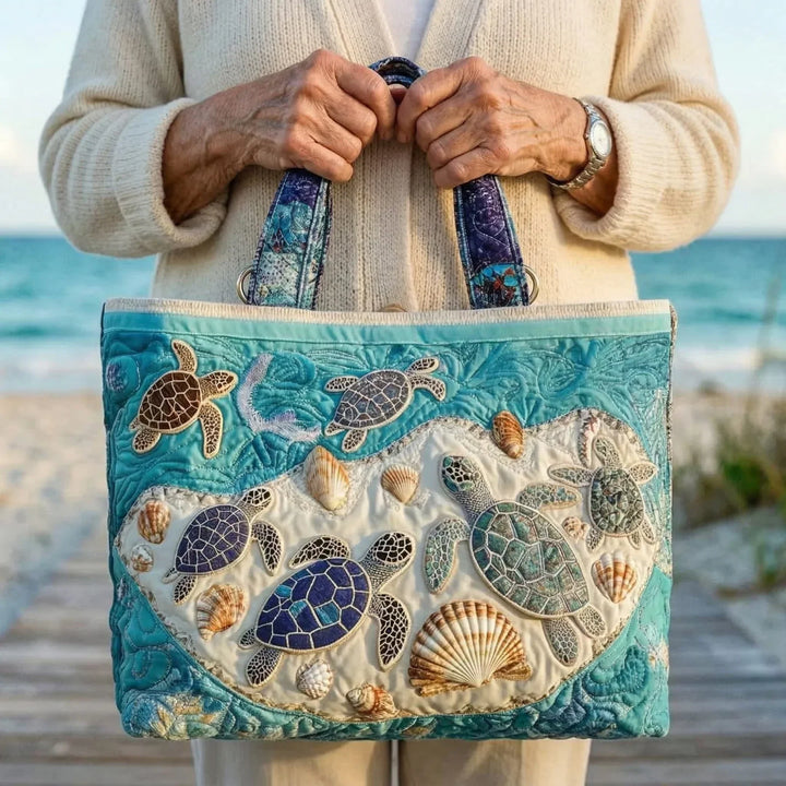 Handcrafted Tote Bag – Turtle Love