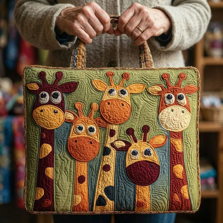 Quilted Tote Bag – Giraffe