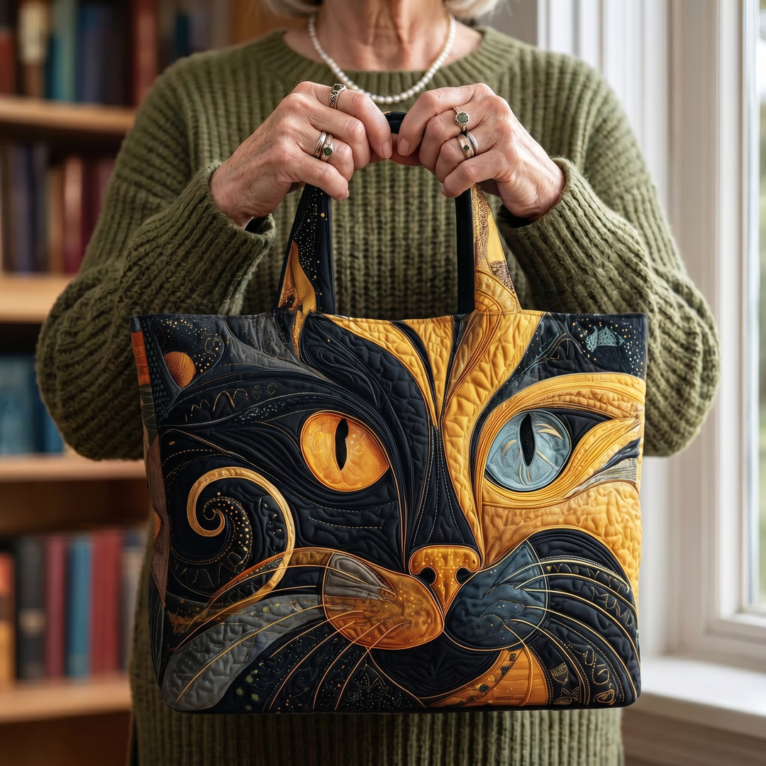 Handcrafted Tote Bag – Mystic Cat